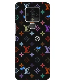 Чохол для TECNO Camon 16 з картинкою «Кольорова монограма LV»
