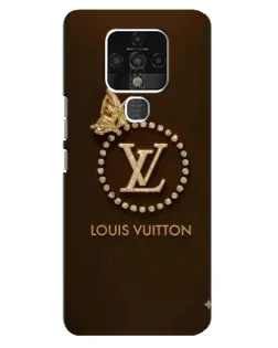 Чохол для TECNO Camon 16 з картинкою «LV — золота печатка»