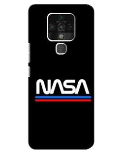 Чохол для TECNO Camon 16 з картинкою «NASA — класика Red Blue»