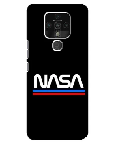 Чехол для TECNO Camon 16 с картинкой «NASA — классика Red Blue» Чехол для TECNO Camon 16 с картинкой «NASA — классика Red Blue»
