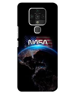Чехол для TECNO Camon 16 с картинкой «Земля из космоса NASA»