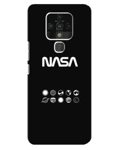 Чехол для TECNO Camon 16 с картинкой «NASA — технический принт» Чехол для TECNO Camon 16 с картинкой «NASA — технический принт»