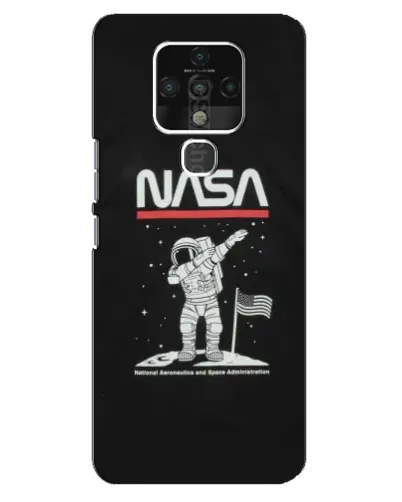 Чехол для TECNO Camon 16 с картинкой «NASA — шагаем по Луне» Чехол для TECNO Camon 16 с картинкой «NASA — шагаем по Луне»
