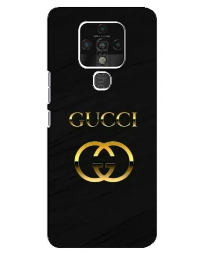 Чохол для TECNO Camon 16 з картинкою «Золотий логотип Gucci»
