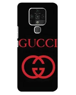 Чохол для TECNO Camon 16 з картинкою «Gucci — червоний логотип»