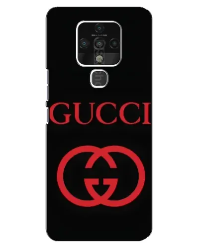 Чохол для TECNO Camon 16 з картинкою «Gucci — червоний логотип»