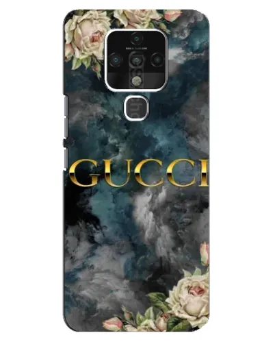 Чохол для TECNO Camon 16 з картинкою «Абстрактні квіти Gucci»