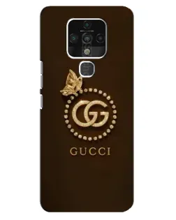 Чохол для TECNO Camon 16 з картинкою «Gucci — золотий метелик»
