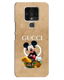 Чохол для TECNO Camon 16 з картинкою «Міккі Маус Gucci — крафт»