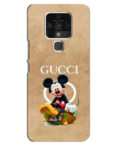 Чохол для TECNO Camon 16 з картинкою «Міккі Маус Gucci — крафт»