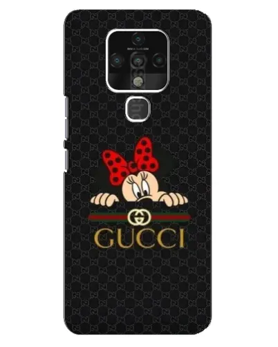 Чохол для TECNO Camon 16 з картинкою «Мінні Маус Gucci — чорний»