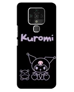 Чехол для TECNO Camon 16 с картинкой «Kuromi — черный минимализм» Чехол для TECNO Camon 16 с картинкой «Kuromi — черный минимализм»