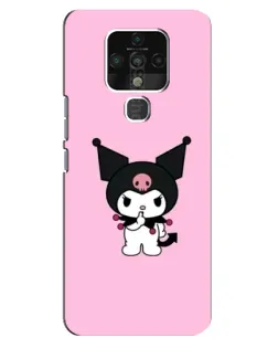 Чехол для TECNO Camon 16 с картинкой «Kuromi — розовая нежность»