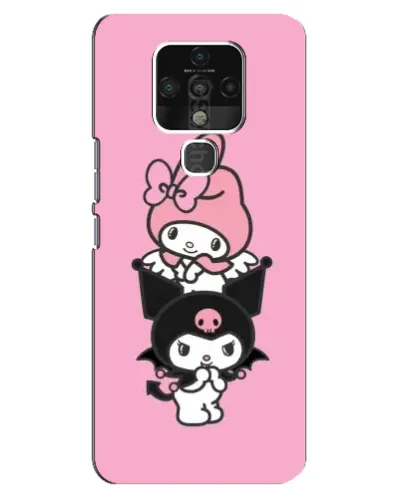 Чехол для TECNO Camon 16 с картинкой «My Melody и Kuromi» Чехол для TECNO Camon 16 с картинкой «My Melody и Kuromi»
