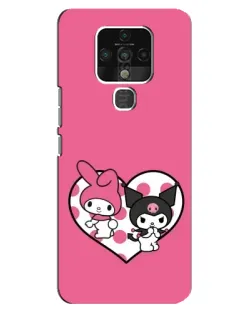Чехол для TECNO Camon 16 с картинкой «Kuromi и My Melody»