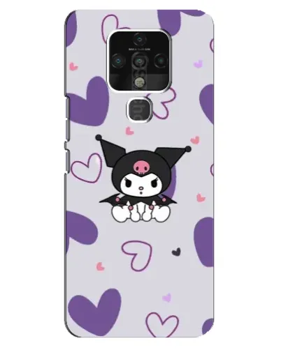 Чехол для TECNO Camon 16 с картинкой «Kuromi и лавандовые сердца» Чехол для TECNO Camon 16 с картинкой «Kuromi и лавандовые сердца»