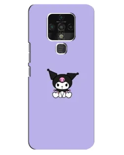 Чехол для TECNO Camon 16 с картинкой «Kuromi — фиолетовый минимализм»