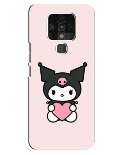 Чехол для TECNO Camon 16 с картинкой «Kuromi и сердце» Чехол для TECNO Camon 16 с картинкой «Kuromi и сердце»