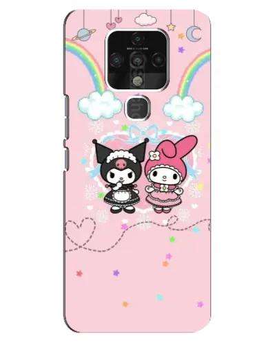 Чехол для TECNO Camon 16 с картинкой «My Melody и Kuromi» Чехол для TECNO Camon 16 с картинкой «My Melody и Kuromi»