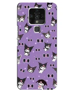 Чехол для TECNO Camon 16 с картинкой «Kuromi — паттерн»