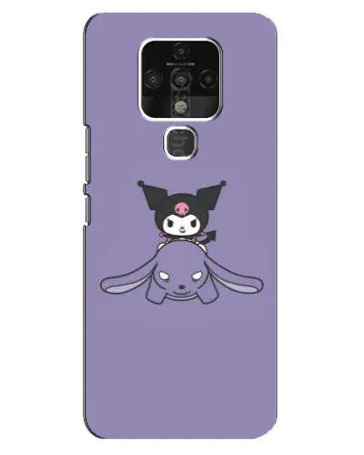 Чехол для TECNO Camon 16 с картинкой «Kuromi на лиловом фоне» Чехол для TECNO Camon 16 с картинкой «Kuromi на лиловом фоне»