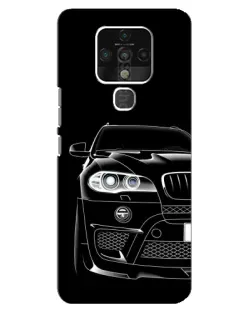 Чехол для TECNO Camon 16 с картинкой «Темный силуэт BMW»