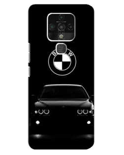 Чехол для TECNO Camon 16 с картинкой «BMW — взгляд из темноты»