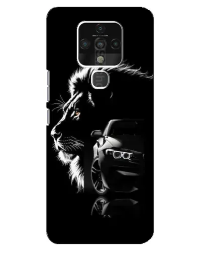 Чехол для TECNO Camon 16 с картинкой «BMW и лев» Чехол для TECNO Camon 16 с картинкой «BMW и лев»