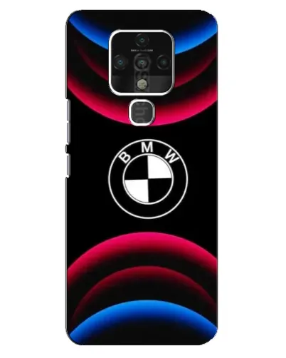 Чехол для TECNO Camon 16 с картинкой «Логотип BMW и неоновые дуги» Чехол для TECNO Camon 16 с картинкой «Логотип BMW и неоновые дуги»