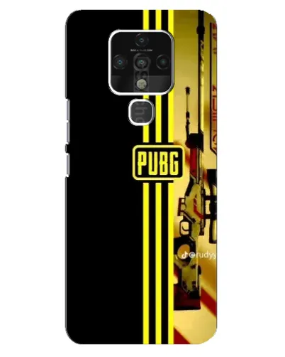 Чехол для TECNO Camon 16 с картинкой «PUBG — камуфляжный шлем»
