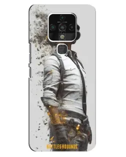 Чехол для TECNO Camon 16 с картинкой «PUBG — боец в пыли»