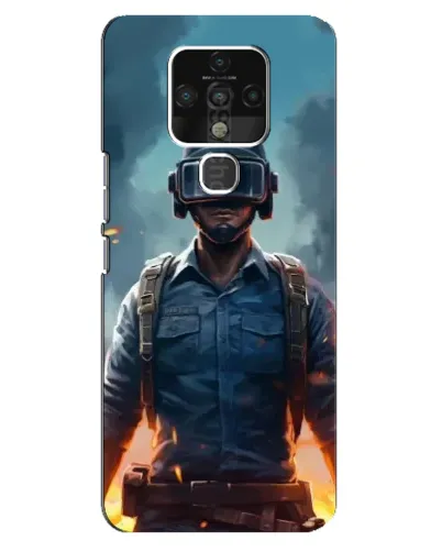 Чехол для TECNO Camon 16 с картинкой «PUBG — реалистичный герой»