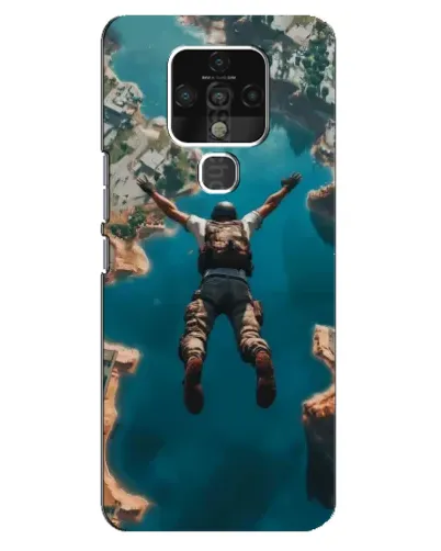 Чехол для TECNO Camon 16 с картинкой «PUBG — свободное падение»