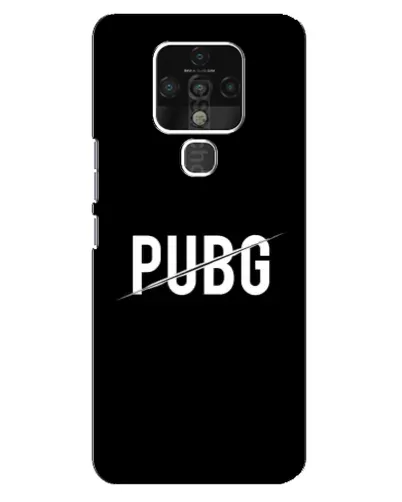 Чехол для TECNO Camon 16 с картинкой «PUBG — белый логотип»