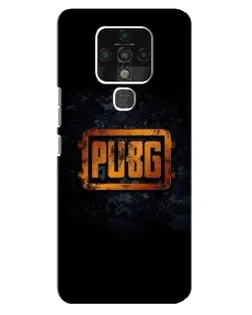 Чехол для TECNO Camon 16 с картинкой «PUBG — золотой логотип»