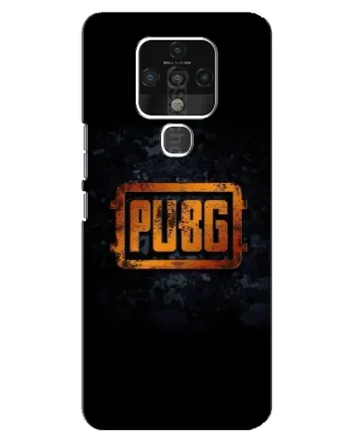Чехол для TECNO Camon 16 с картинкой «PUBG — золотой логотип»