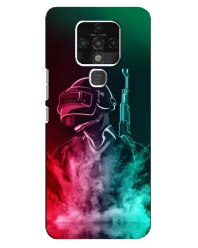 Чехол для TECNO Camon 16 с картинкой «PUBG — огненный воин»
