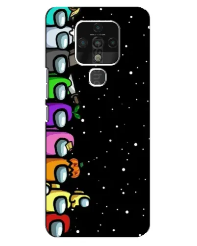 Чехол для TECNO Camon 16 с картинкой «Команда Among Us»