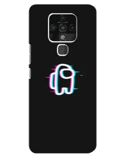 Чехол для TECNO Camon 16 с картинкой «Among Us неон»