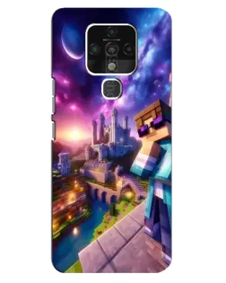Чехол для TECNO Camon 16 с картинкой «Стив и космос» Чехол для TECNO Camon 16 с картинкой «Стив и космос»