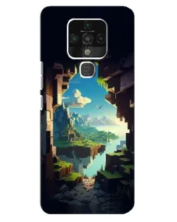 Чехол для TECNO Camon 16 с картинкой «Вид из пещеры»