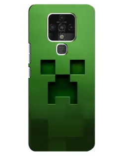 Чехол для TECNO Camon 16 с картинкой «Крипер микро-дизайн»
