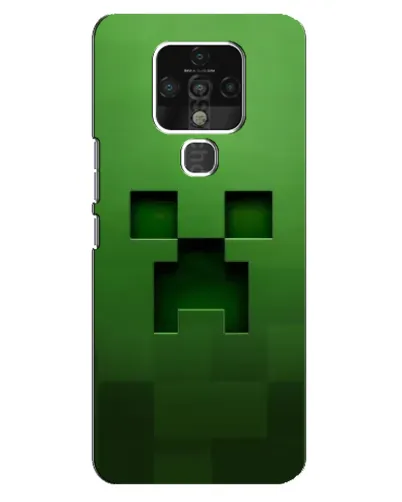 Чехол для TECNO Camon 16 с картинкой «Крипер микро-дизайн»