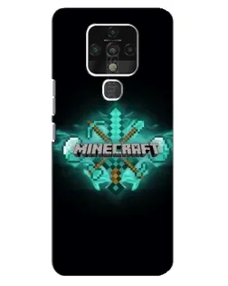 Чехол для TECNO Camon 16 с картинкой «Minecraft Diamond лого»