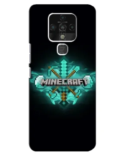 Чехол для TECNO Camon 16 с картинкой «Minecraft Diamond лого»
