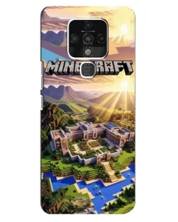 Чехол для TECNO Camon 16 с картинкой «Minecraft панорама»