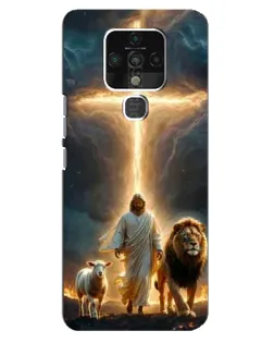 Чехол для TECNO Camon 16 с картинкой «Лев Иуды и Свет» Чехол для TECNO Camon 16 с картинкой «Лев Иуды и Свет»