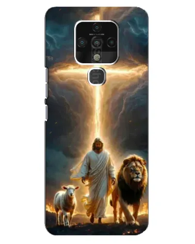 Чехол для TECNO Camon 16 с картинкой «Лев Иуды и Свет» Чехол для TECNO Camon 16 с картинкой «Лев Иуды и Свет»