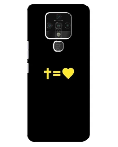 Чехол для TECNO Camon 16 с картинкой «Сердце и Крест» Чехол для TECNO Camon 16 с картинкой «Сердце и Крест»