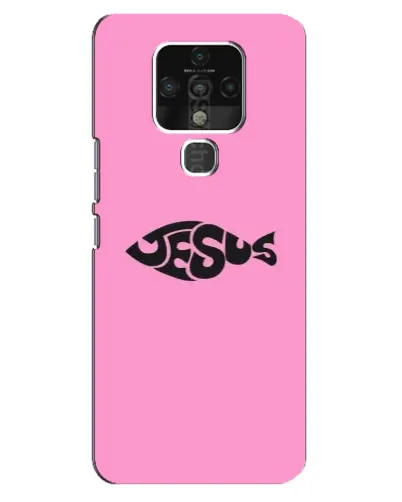 Чехол для TECNO Camon 16 с картинкой «Розовый символ Jesus» Чехол для TECNO Camon 16 с картинкой «Розовый символ Jesus»